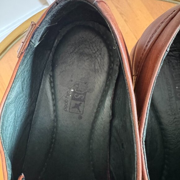 Women's Pyrgos PIKOLINOS Wingtip Slipon Oxfords, rich cognac leather, size EU39 - Picture 11 of 14